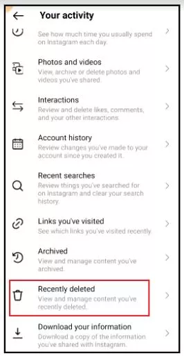 Get Back a Deleted Story on Instagram