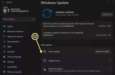 How to Stop Windows 11 Updates in Progress