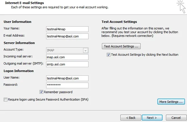 Access an AOL Email Account With POP3 or IMAP