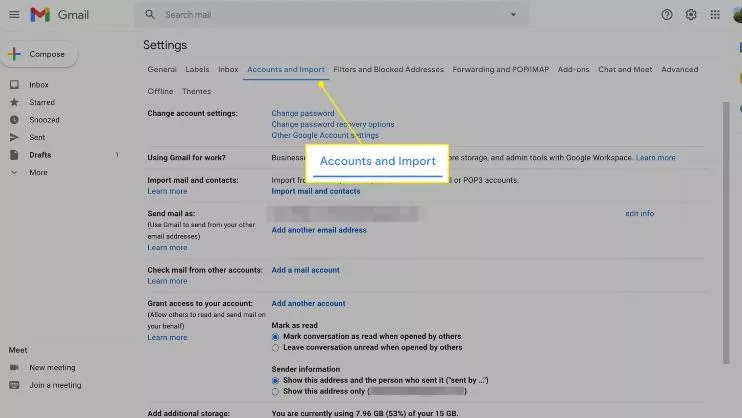 Yahoo Mail in Gmail