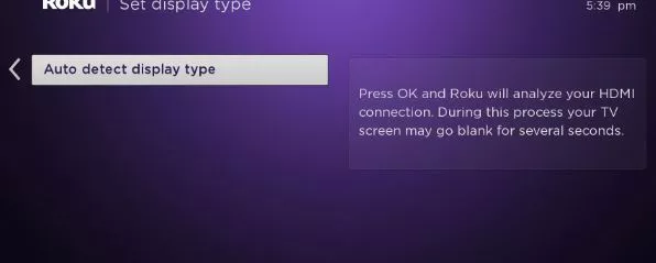 how to change resolution on roku tv