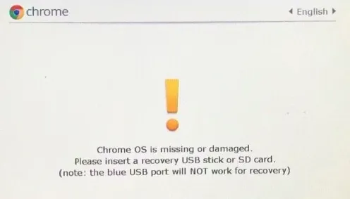 ChromeOS is Missing or Damaged on your Chromebook