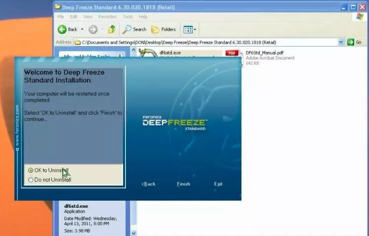 Remove the Deep Freeze from Windows 10