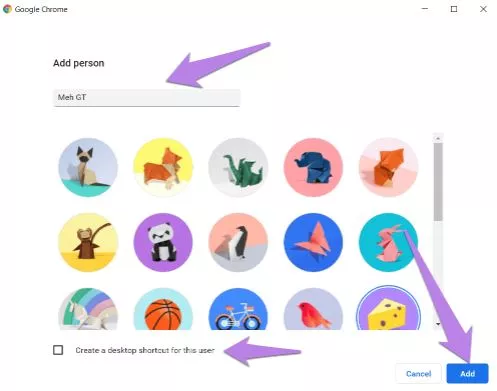 enable chrome profile selector