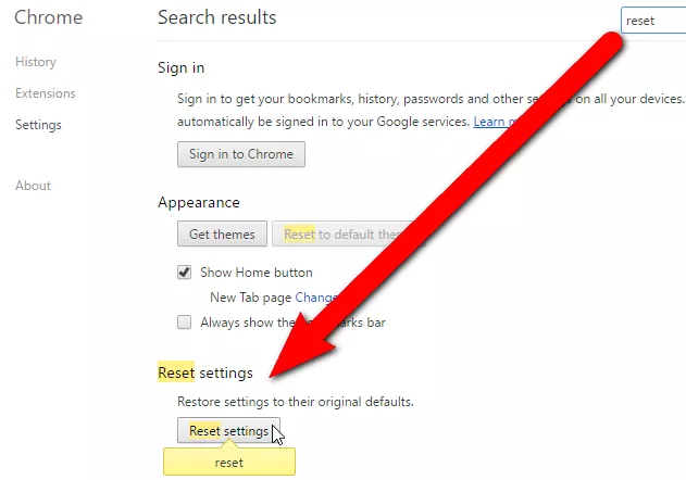 ERR_FILE_NOT_FOUND Error on Google Chrome