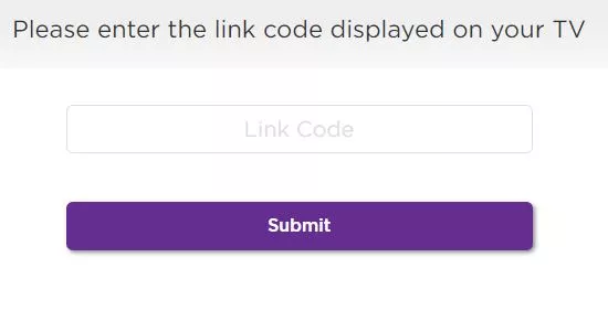 where to find roku link code on tv