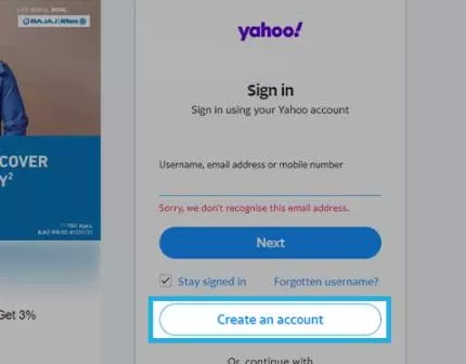 rocketmail sign up