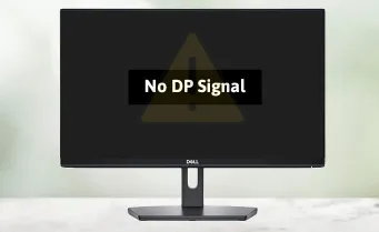 No DP Signal From Your Device Dell Monitor