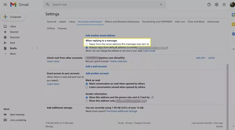 Access Yahoo Mail in Gmail