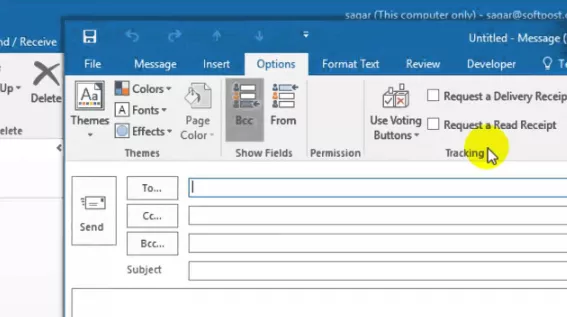 Request a Read Receipt in Outlook