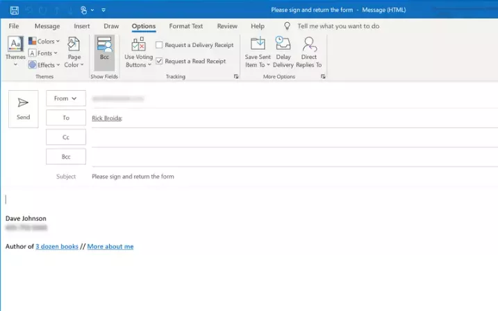 Request a Read Receipt in Outlook for Every Message you Send