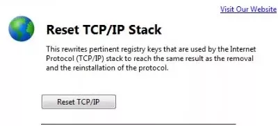 Reset TCP/IP stack