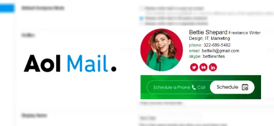 Set Up an Email Signature in AOL mail