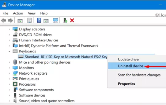 how to unlock keyboard on windows 10