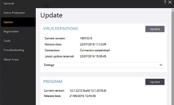 antivirus update