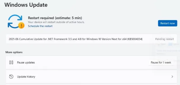 Windows 11 not Updating after Restart