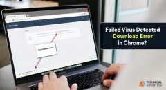 Failed Virus Detected Download Error in Chrome