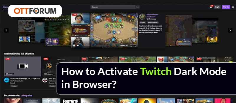 How to Activate Twitch Dark Mode in Browser?