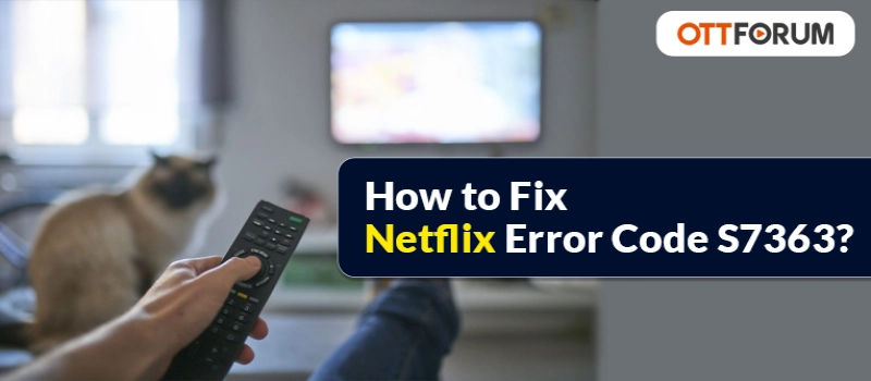 How to Fix Netflix Error Code S7363?