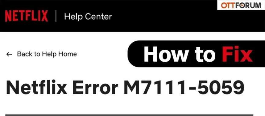 How to Fix Netflix Error M7111-5059?