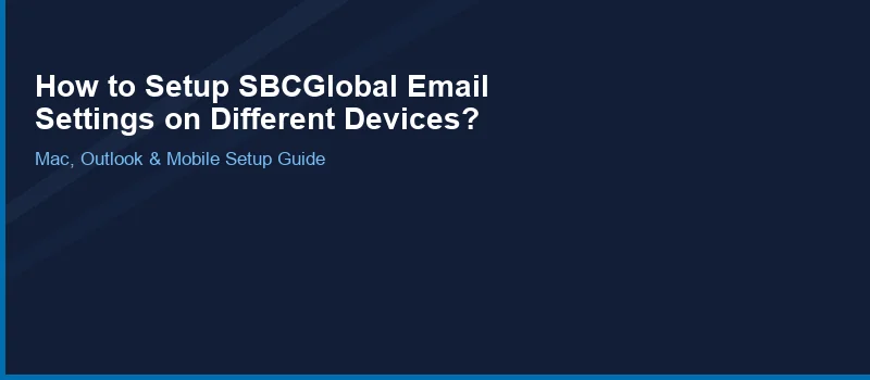 How to Setup SBCGlobal Email Settings on Different Devices?