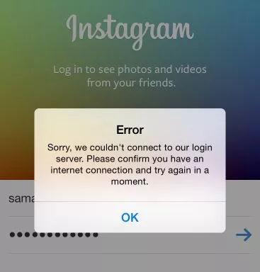 Instagram Wont Let You Login
