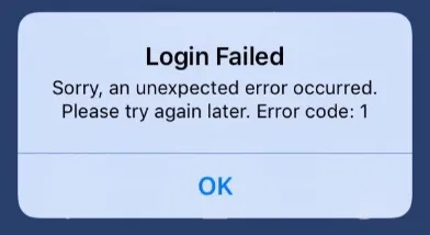 Spotify Login Error
